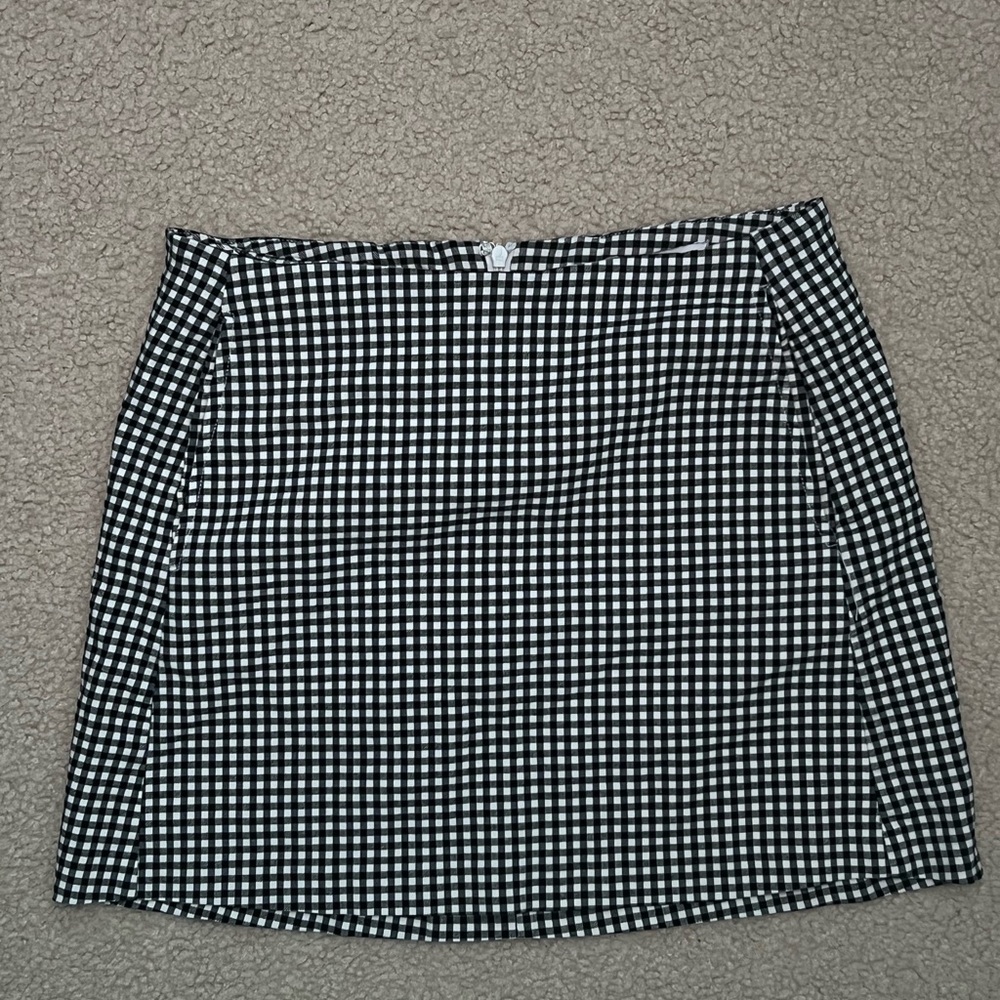 Urban Outfitters Monochrome Checkered Mini Skirt